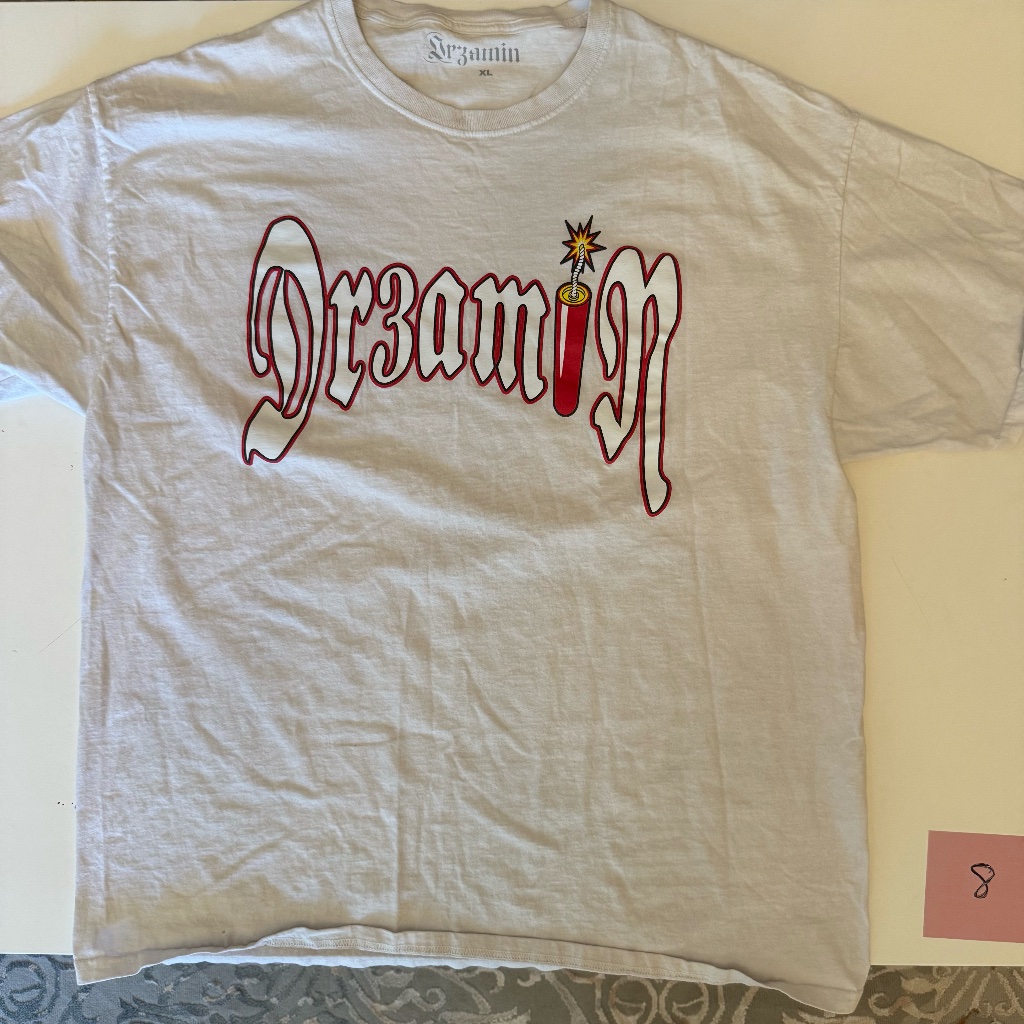 White Dr3amin Brand By Clix 4th Of July Drop  Xl Stains 66